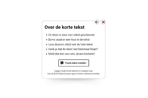 Disclaimer bij korte teksten